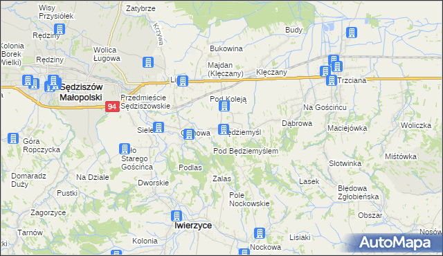 mapa Będziemyśl, Będziemyśl na mapie Targeo