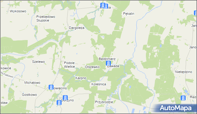 mapa Będzimierz, Będzimierz na mapie Targeo