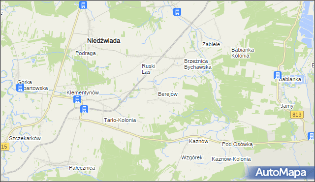 mapa Berejów, Berejów na mapie Targeo