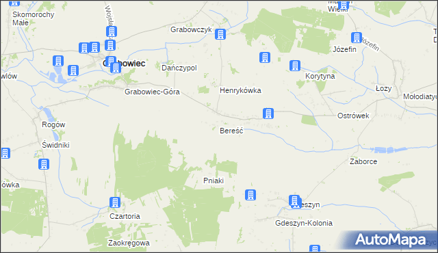 mapa Bereść, Bereść na mapie Targeo