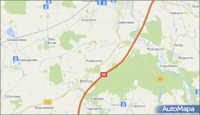 mapa Bezpraw, Bezpraw na mapie Targeo