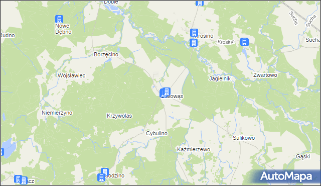 mapa Białowąs, Białowąs na mapie Targeo