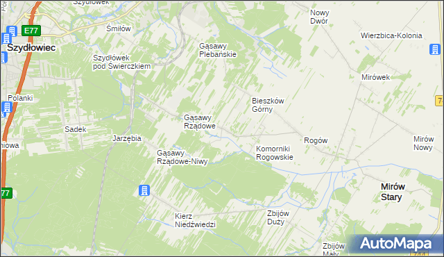 mapa Bieszków Dolny, Bieszków Dolny na mapie Targeo