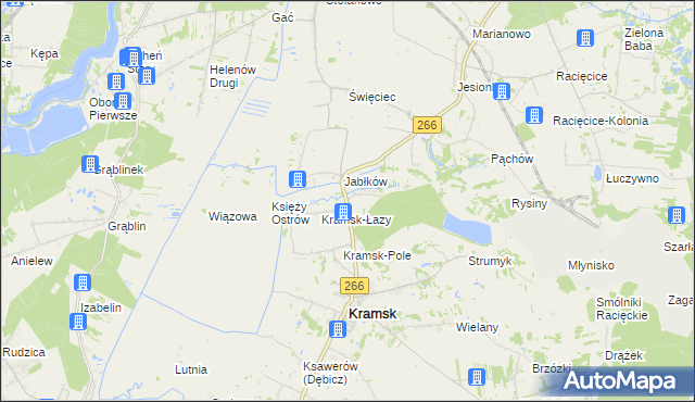 mapa Bilczew gmina Kramsk, Bilczew gmina Kramsk na mapie Targeo