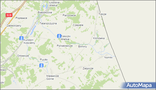 mapa Bilminy, Bilminy na mapie Targeo