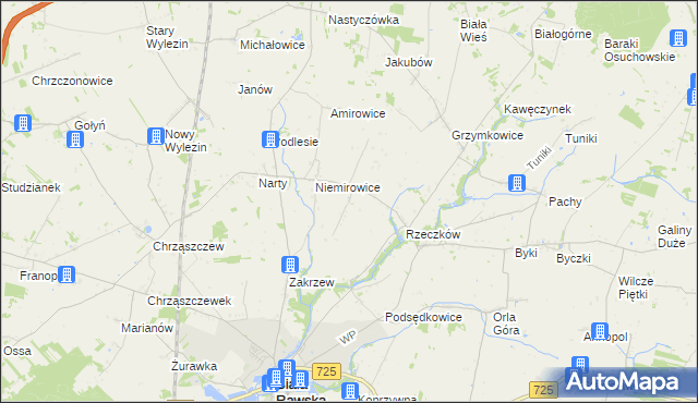 mapa Błażejewice, Błażejewice na mapie Targeo