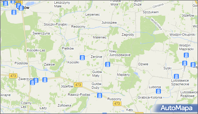 mapa Bleszyn, Bleszyn na mapie Targeo