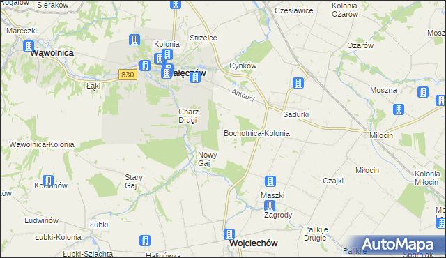 mapa Bochotnica-Kolonia, Bochotnica-Kolonia na mapie Targeo