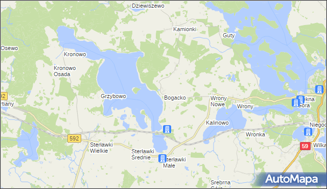 mapa Bogacko, Bogacko na mapie Targeo