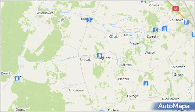 mapa Boguszki gmina Trzcianne, Boguszki gmina Trzcianne na mapie Targeo