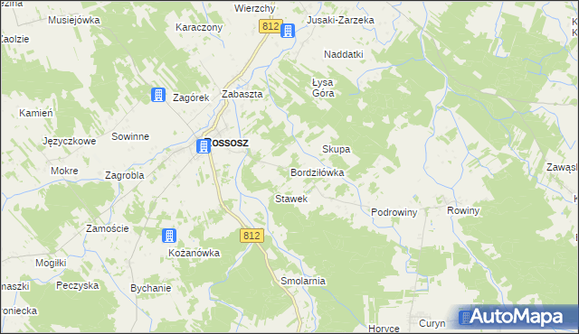 mapa Bordziłówka, Bordziłówka na mapie Targeo
