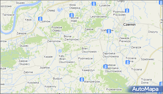 mapa Breń Osuchowski, Breń Osuchowski na mapie Targeo