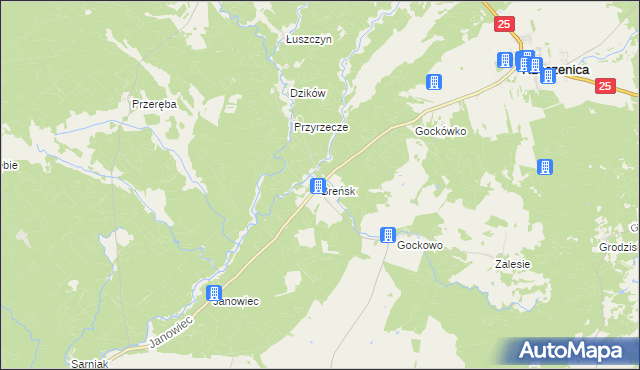 mapa Breńsk, Breńsk na mapie Targeo