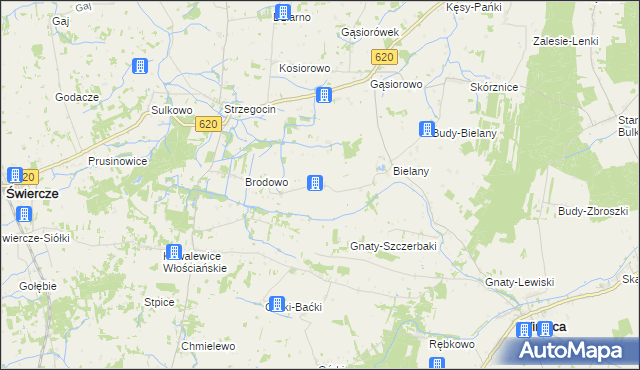 mapa Brodowo-Bąboły, Brodowo-Bąboły na mapie Targeo