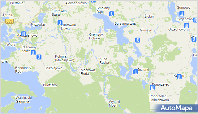 mapa Buda Ruska, Buda Ruska na mapie Targeo