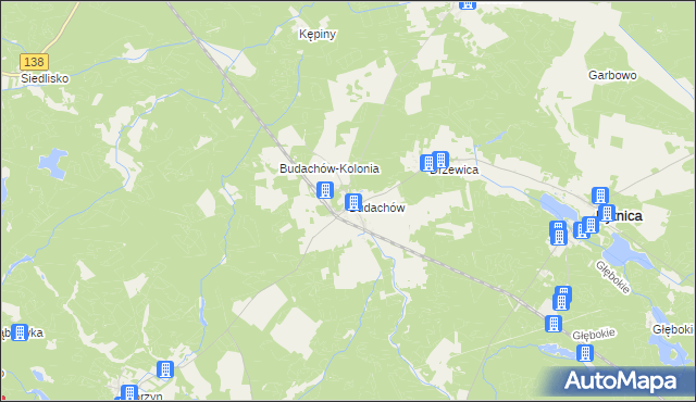 mapa Budachów, Budachów na mapie Targeo