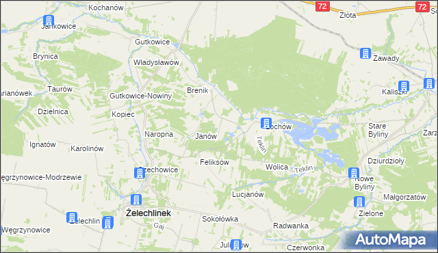 mapa Budki Łochowskie, Budki Łochowskie na mapie Targeo