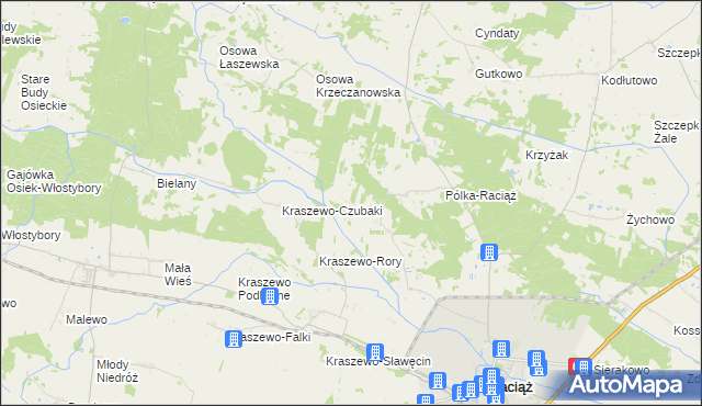 mapa Budy Kraszewskie, Budy Kraszewskie na mapie Targeo