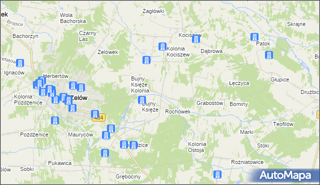 mapa Bujny Szlacheckie, Bujny Szlacheckie na mapie Targeo