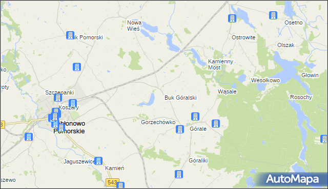 mapa Buk Góralski, Buk Góralski na mapie Targeo