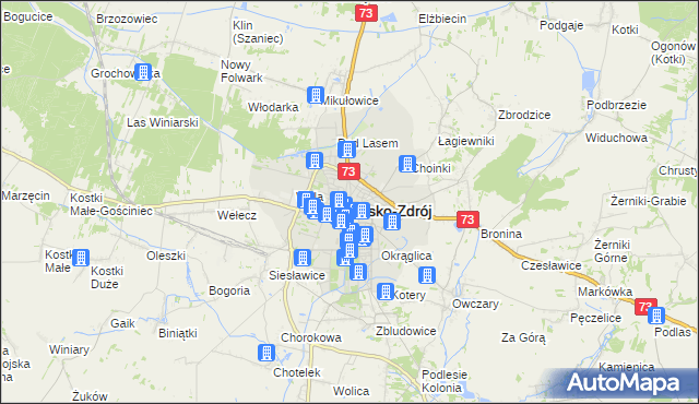 mapa Busko-Zdrój, Busko-Zdrój na mapie Targeo
