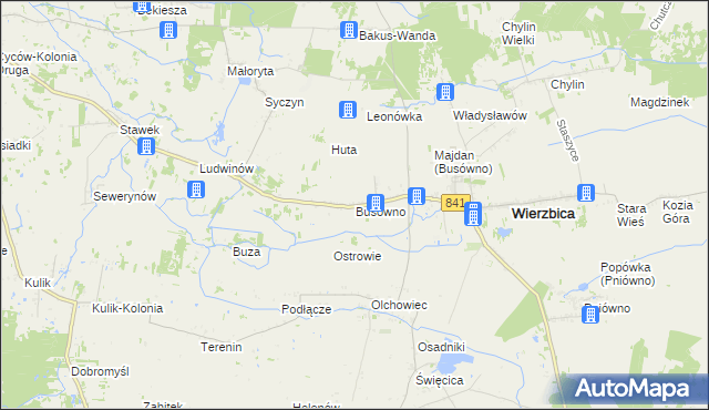 mapa Busówno, Busówno na mapie Targeo