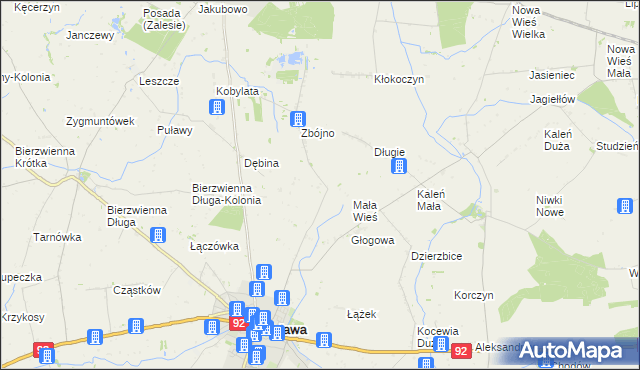 mapa Cegielnia gmina Kłodawa, Cegielnia gmina Kłodawa na mapie Targeo