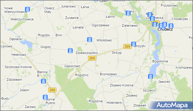 mapa Cetty, Cetty na mapie Targeo