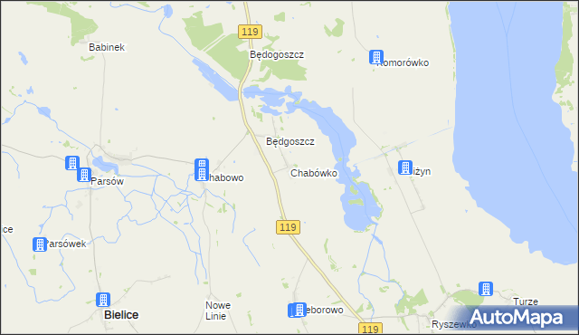 mapa Chabówko, Chabówko na mapie Targeo