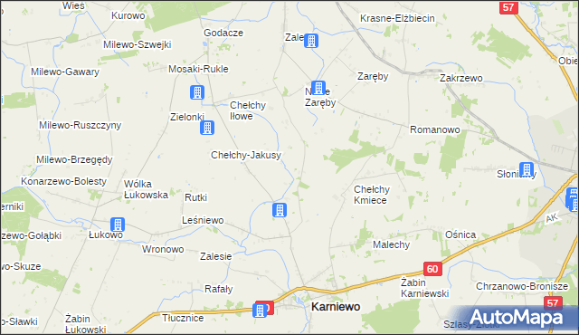 mapa Chełchy-Chabdzyno, Chełchy-Chabdzyno na mapie Targeo
