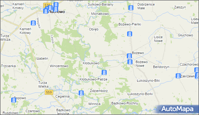 mapa Cieślin gmina Mochowo, Cieślin gmina Mochowo na mapie Targeo