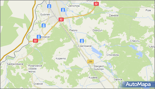 mapa Czarnowice, Czarnowice na mapie Targeo