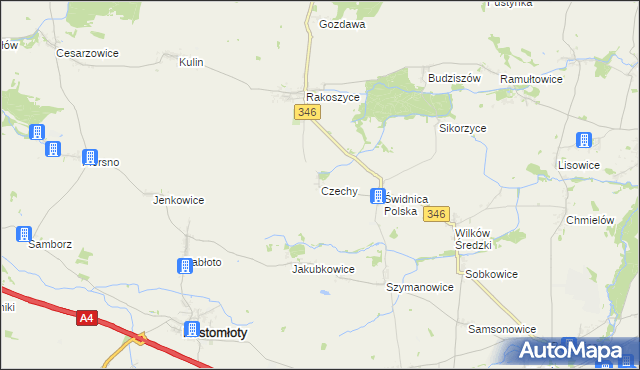 mapa Czechy gmina Kostomłoty, Czechy gmina Kostomłoty na mapie Targeo