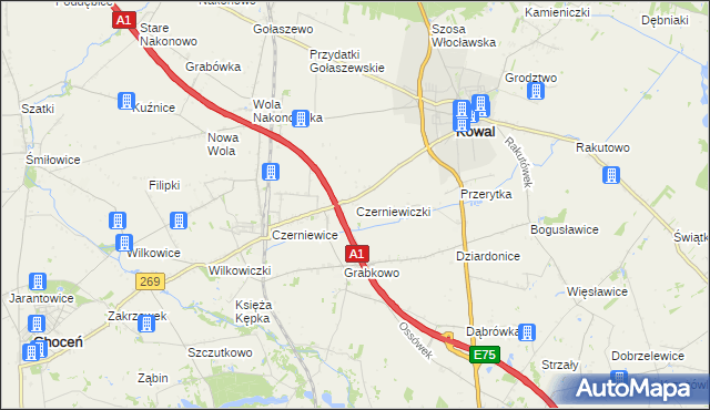 mapa Czerniewiczki, Czerniewiczki na mapie Targeo