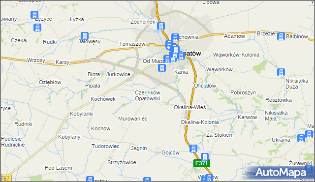 mapa Czerników Karski, Czerników Karski na mapie Targeo