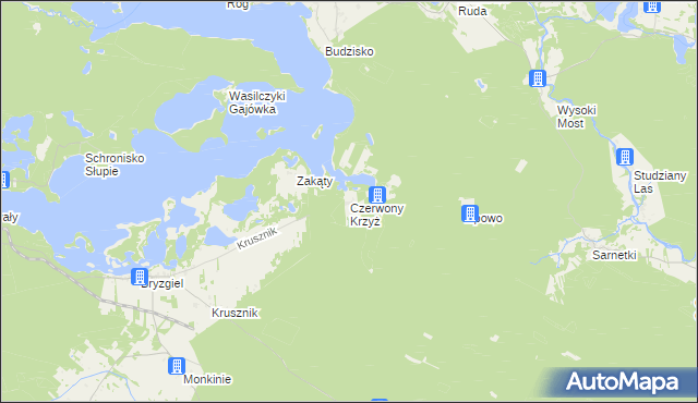 mapa Czerwony Krzyż, Czerwony Krzyż na mapie Targeo