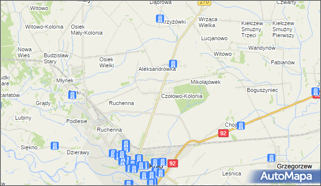 mapa Czołowo-Kolonia, Czołowo-Kolonia na mapie Targeo