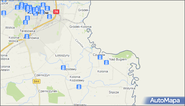 mapa Czumów, Czumów na mapie Targeo