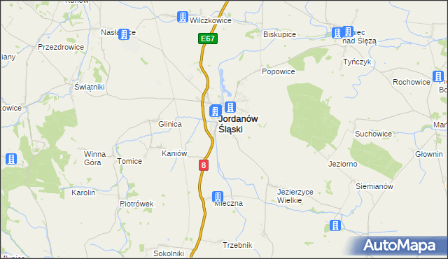 mapa Dankowice gmina Jordanów Śląski, Dankowice gmina Jordanów Śląski na mapie Targeo