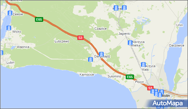 mapa Dargobądz, Dargobądz na mapie Targeo