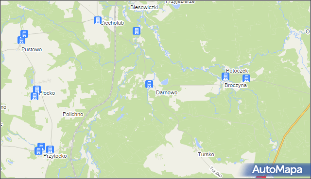mapa Darnowo gmina Kępice, Darnowo gmina Kępice na mapie Targeo
