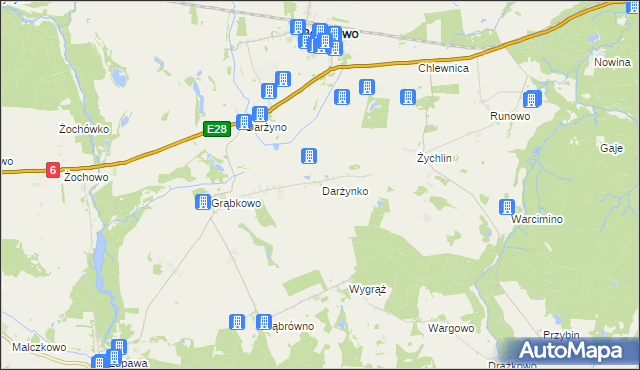 mapa Darżynko, Darżynko na mapie Targeo