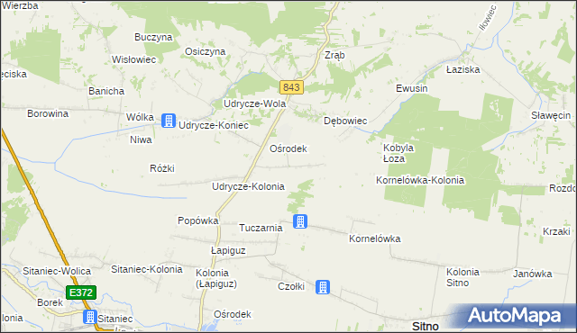 mapa Dębowiec-Kolonia, Dębowiec-Kolonia na mapie Targeo