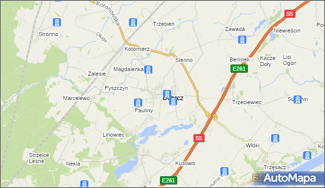 mapa Dobrcz, Dobrcz na mapie Targeo