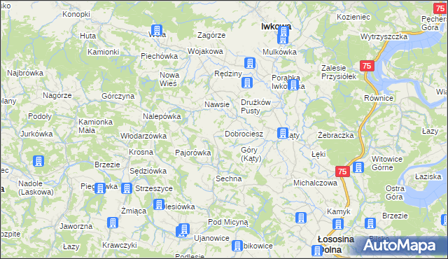 mapa Dobrociesz, Dobrociesz na mapie Targeo