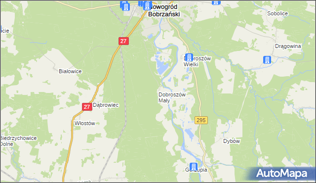 mapa Dobroszów Mały, Dobroszów Mały na mapie Targeo