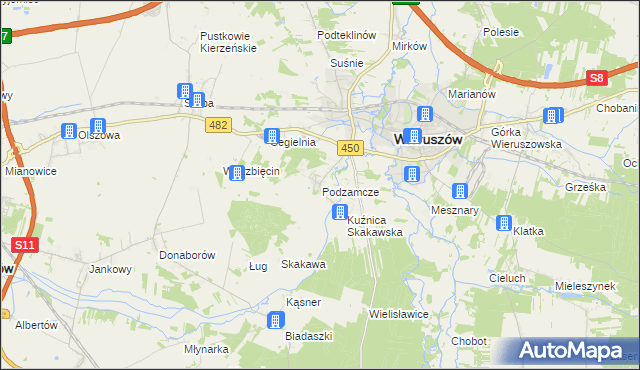 mapa Dobrydział, Dobrydział na mapie Targeo
