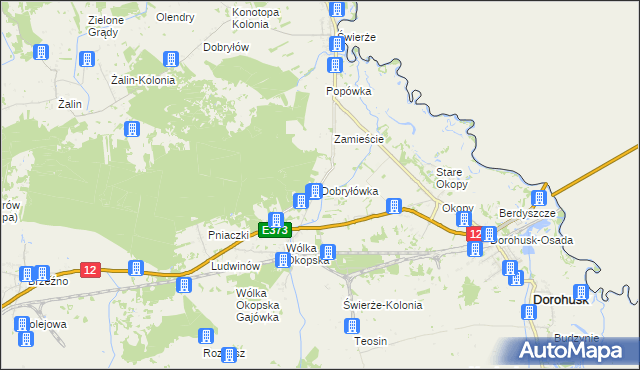 mapa Dobryłówka, Dobryłówka na mapie Targeo