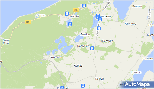 mapa Domysłów, Domysłów na mapie Targeo
