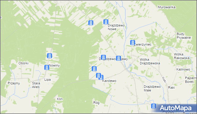 mapa Drążdżewo-Kujawy, Drążdżewo-Kujawy na mapie Targeo